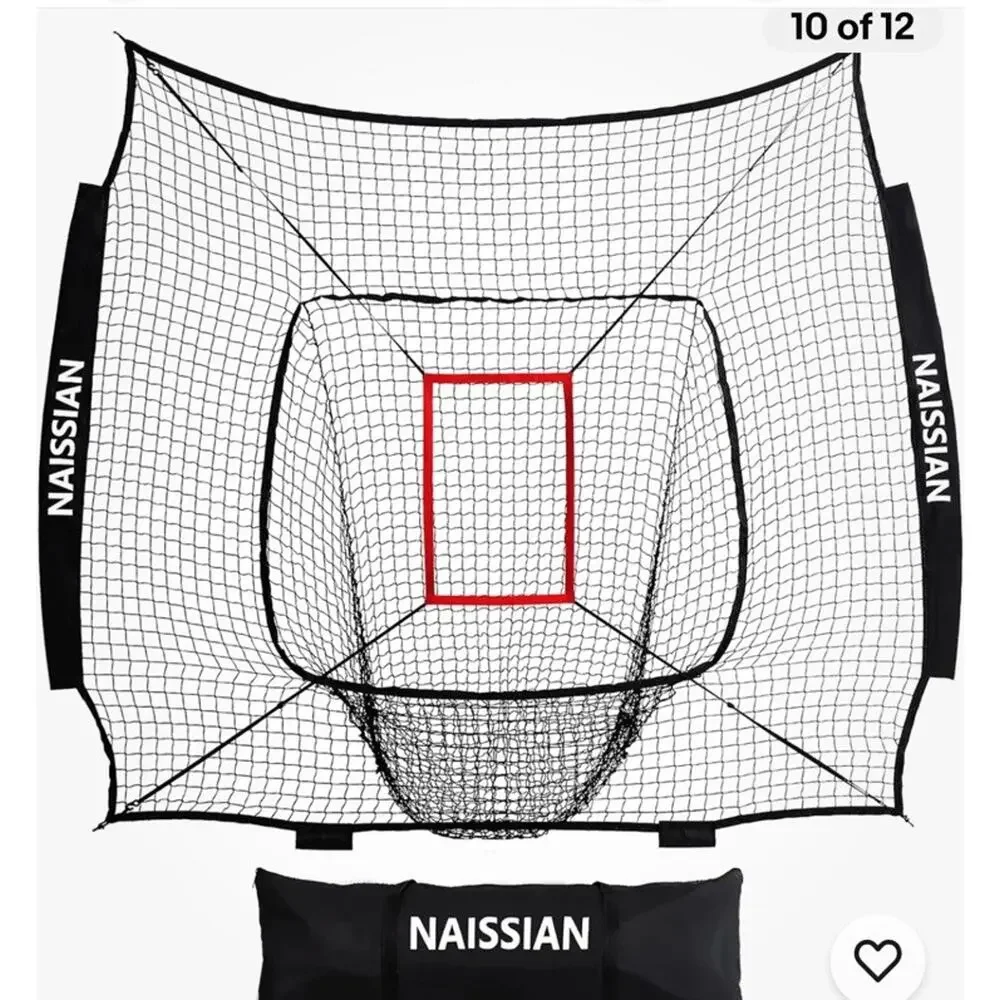 Baseball Batting Cage NET ONLY Adjustable Strike Zone for Kids Practice, 7X7